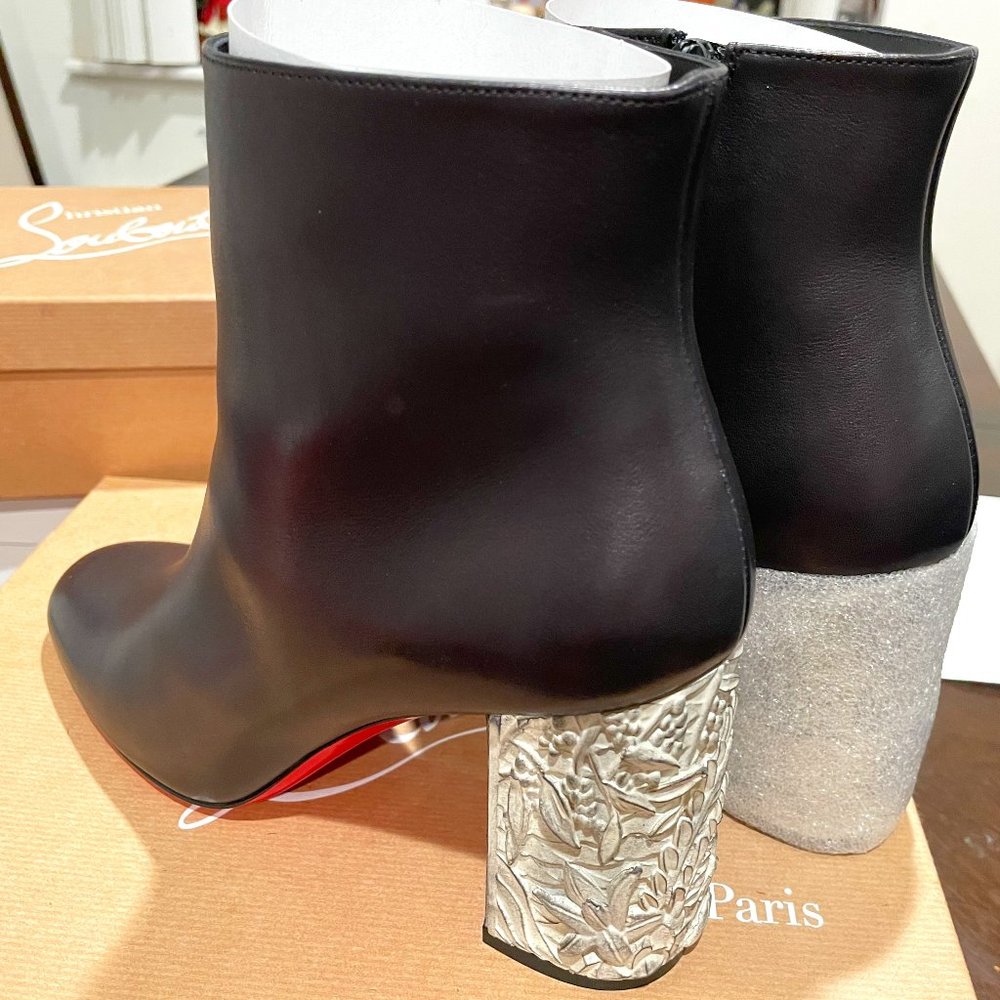 NIB Christian Louboutin Scrunch Black Bootie